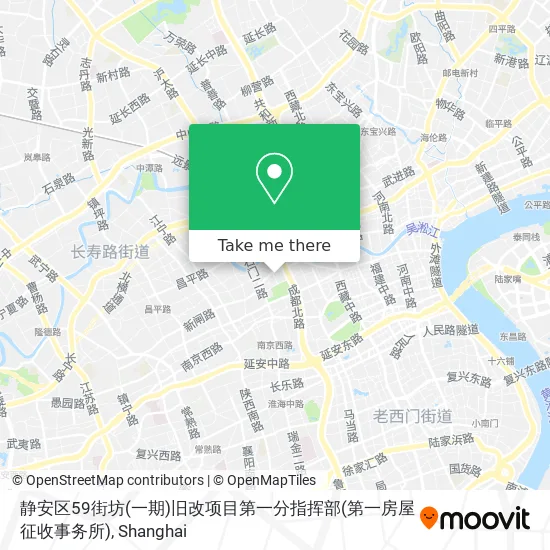 静安区59街坊(一期)旧改项目第一分指挥部(第一房屋征收事务所) map