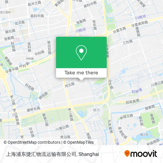 上海浦东捷汇物流运输有限公司 map