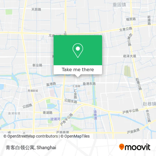 青客白领公寓 map