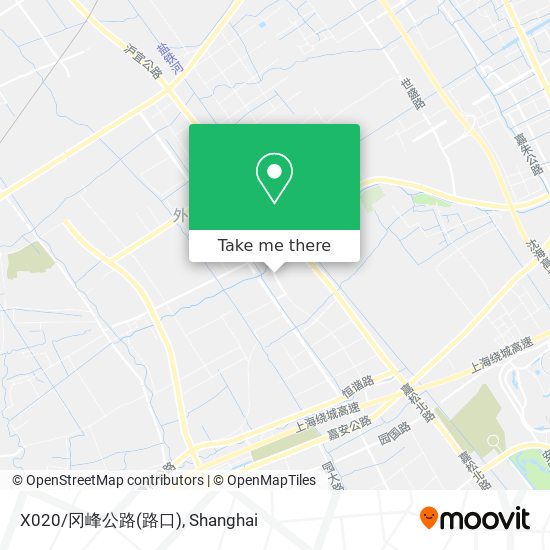 X020/冈峰公路(路口) map