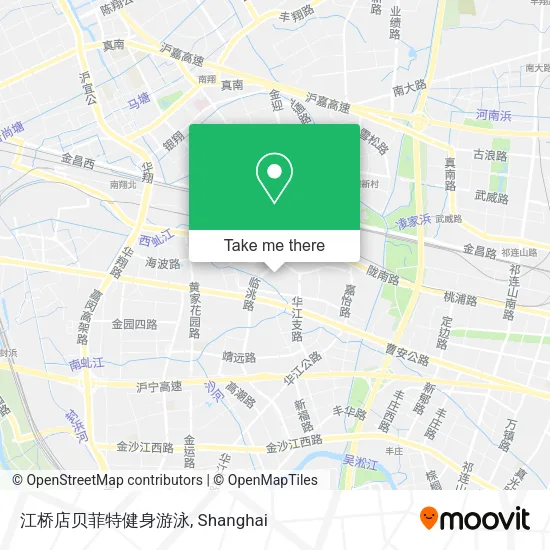 江桥店贝菲特健身游泳 map
