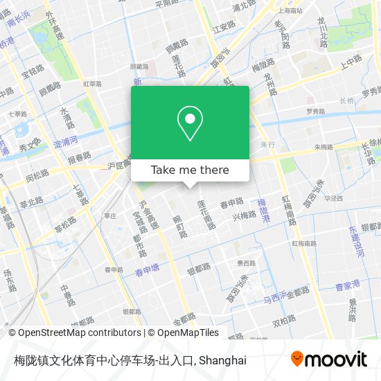 梅陇镇文化体育中心停车场-出入口 map