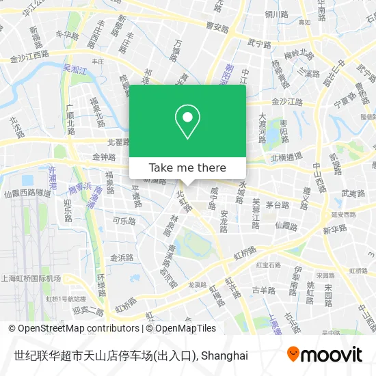世纪联华超市天山店停车场(出入口) map