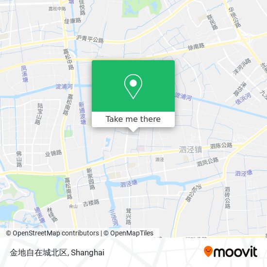 金地自在城北区 map