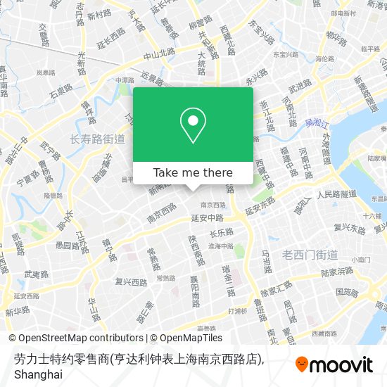 劳力士特约零售商(亨达利钟表上海南京西路店) map