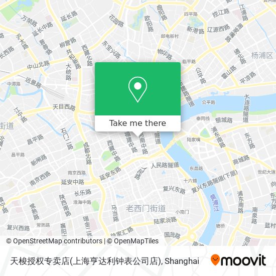 天梭授权专卖店(上海亨达利钟表公司店) map