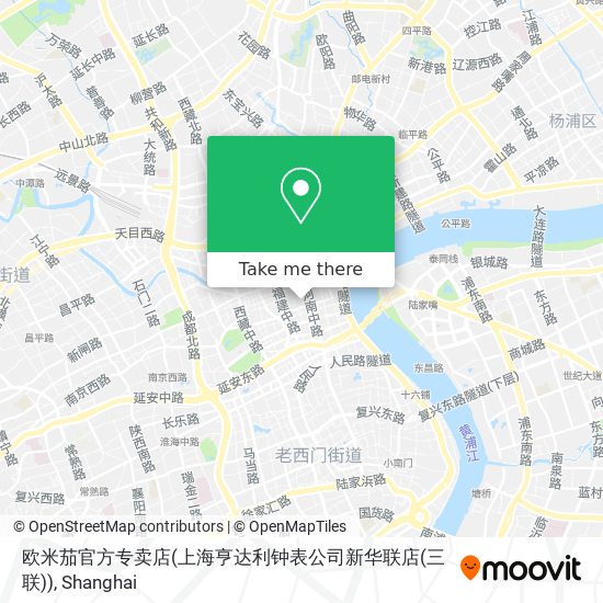 欧米茄官方专卖店(上海亨达利钟表公司新华联店(三联)) map