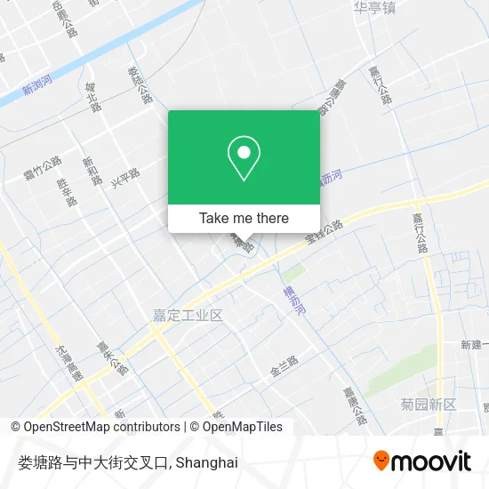 娄塘路与中大街交叉口 map