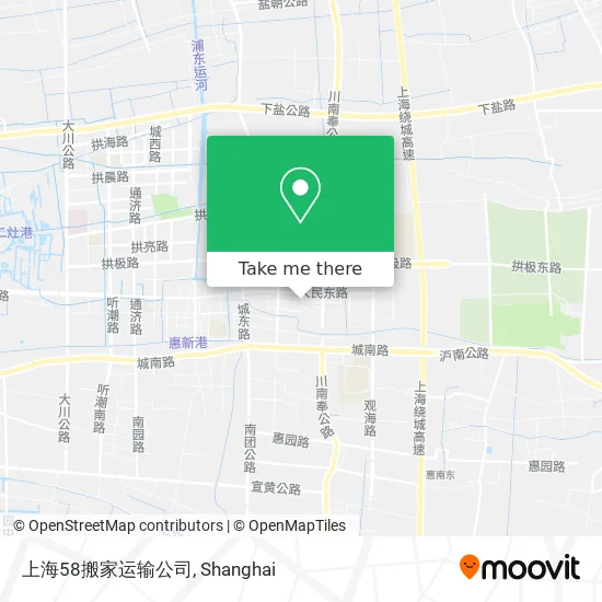 上海58搬家运输公司 map