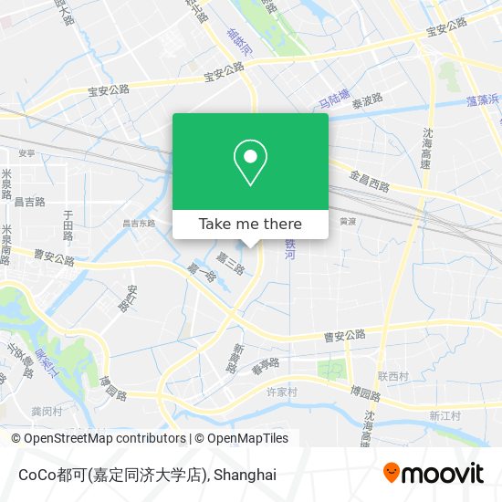 CoCo都可(嘉定同济大学店) map