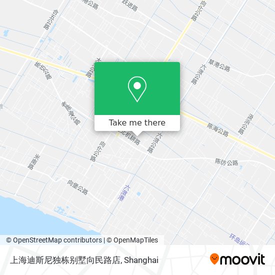 上海迪斯尼独栋别墅向民路店 map