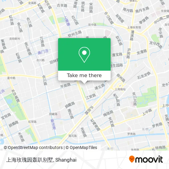 上海玫瑰园轰趴别墅 map