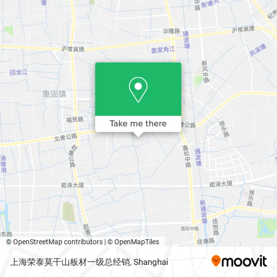 上海荣泰莫干山板材一级总经销 map