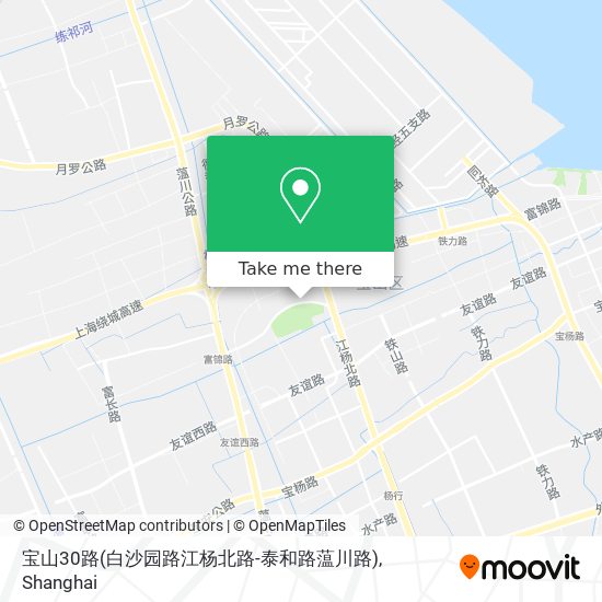 宝山30路(白沙园路江杨北路-泰和路蕰川路) map