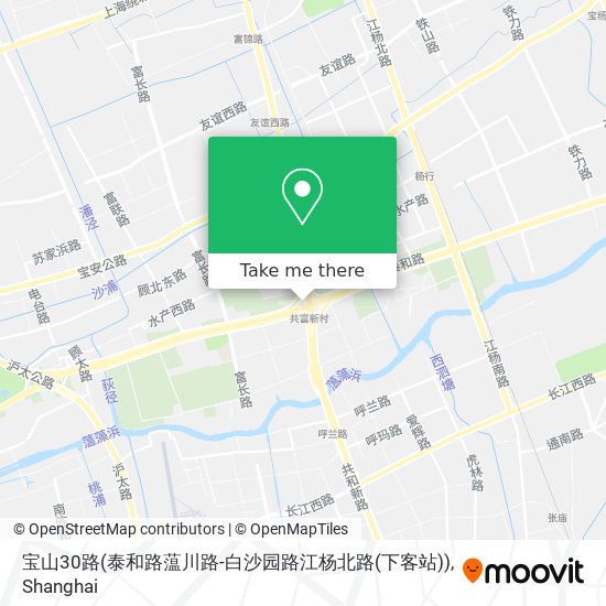 宝山30路(泰和路蕰川路-白沙园路江杨北路(下客站)) map