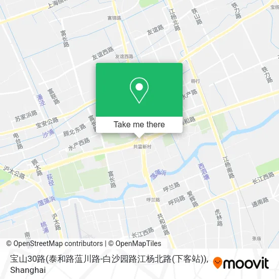 宝山30路(泰和路蕰川路-白沙园路江杨北路(下客站)) map