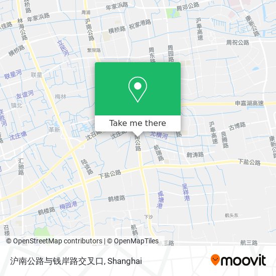 沪南公路与钱岸路交叉口 map