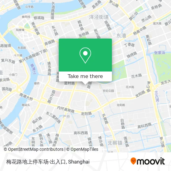 梅花路地上停车场-出入口 map
