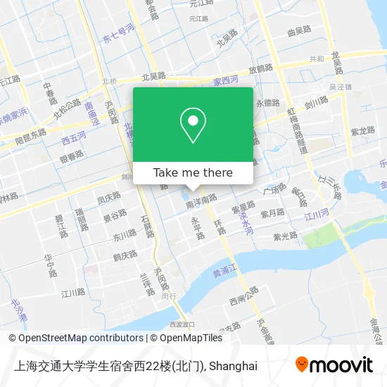 上海交通大学学生宿舍西22楼(北门) map
