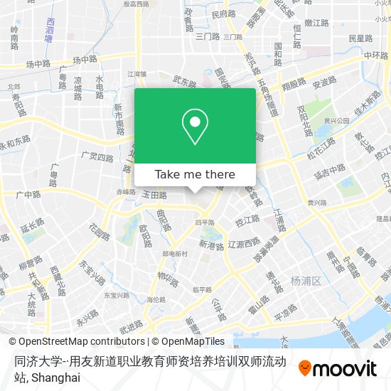 同济大学-·用友新道职业教育师资培养培训双师流动站 map