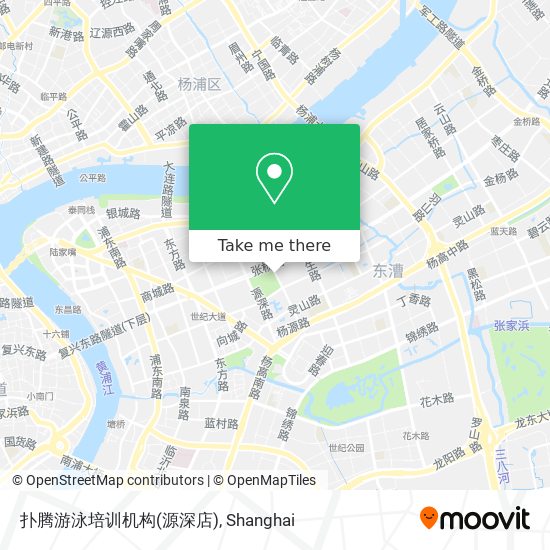 扑腾游泳培训机构(源深店) map