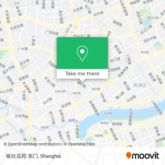 银欣花苑-东门 map