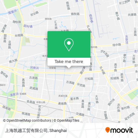 上海凯越工贸有限公司 map