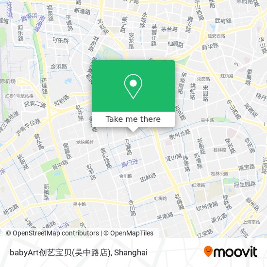 babyArt创艺宝贝(吴中路店) map