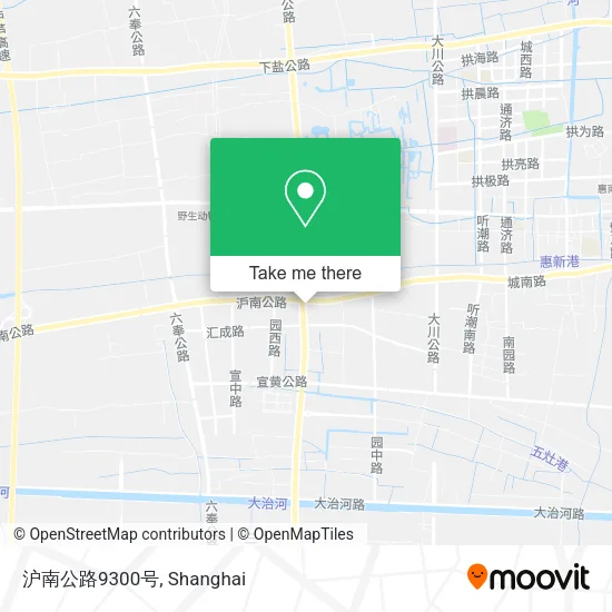 沪南公路9300号 map