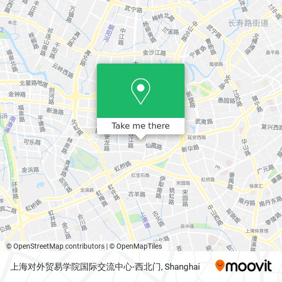 上海对外贸易学院国际交流中心-西北门 map