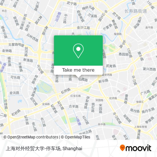 上海对外经贸大学-停车场 map