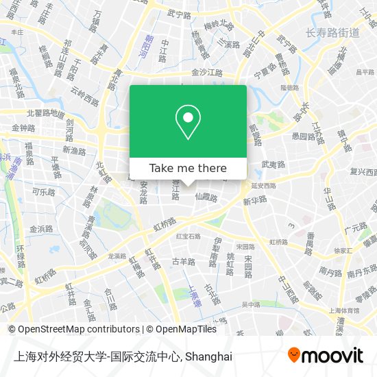 上海对外经贸大学-国际交流中心 map