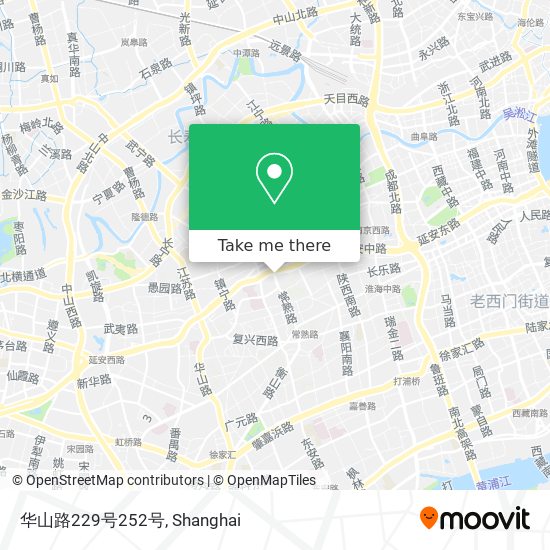 华山路229号252号 map