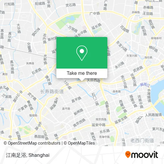 江南足浴 map