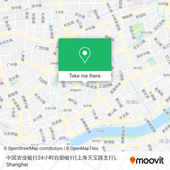 中国农业银行24小时自助银行(上海天宝路支行) map