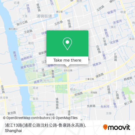 浦江13路(浦星公路沈杜公路-鲁康路永高路) map