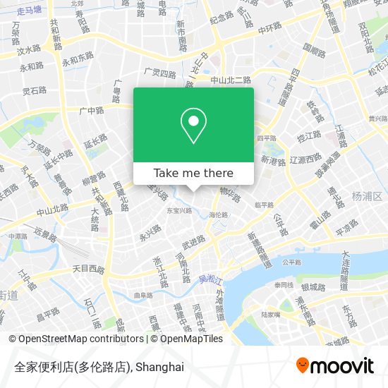 全家便利店(多伦路店) map