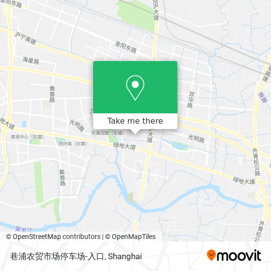 巷浦农贸市场停车场-入口 map
