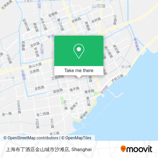 上海布丁酒店金山城市沙滩店 map
