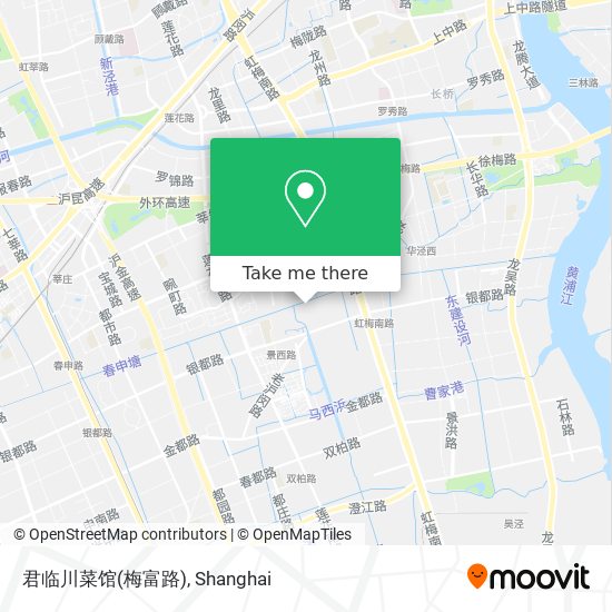 君临川菜馆(梅富路) map