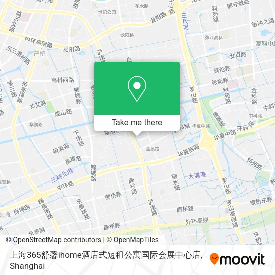 上海365舒馨ihome酒店式短租公寓国际会展中心店 map