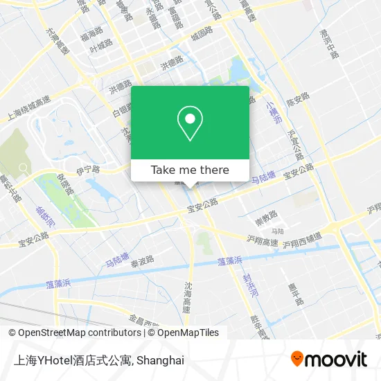 上海YHotel酒店式公寓 map
