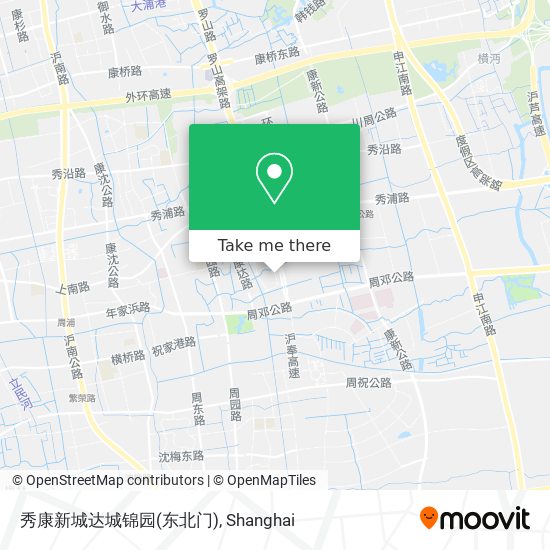 秀康新城达城锦园(东北门) map