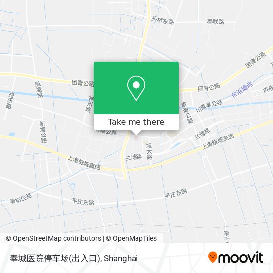 奉城医院停车场(出入口) map