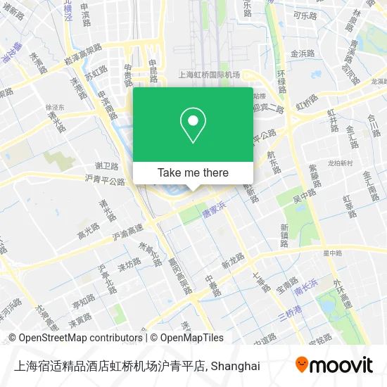 上海宿适精品酒店虹桥机场沪青平店 map