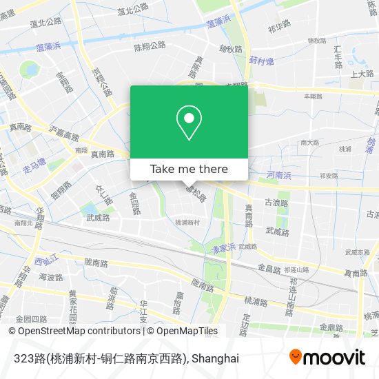 323路(桃浦新村-铜仁路南京西路) map