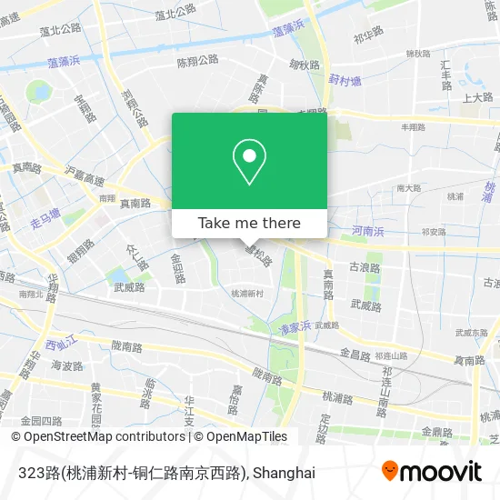 323路(桃浦新村-铜仁路南京西路) map
