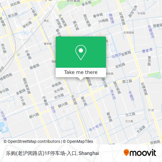 乐购(老沪闵路店)1F停车场-入口 map