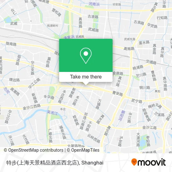 特步(上海天景精品酒店西北店) map