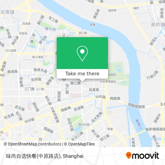 味尚自选快餐(中原路店) map
